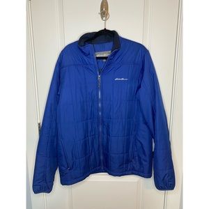 Men’s Eddie Bauer Blue Zip Down Jacket